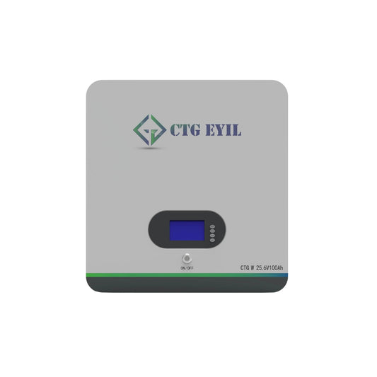 Wall Mount 25.6V 100Ah Lithium-Ion battery