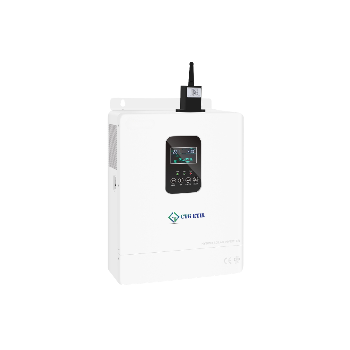 48V Combo - 48V 5kW Hybrid Inverter + 51.2V 100Ah Wall & Stack Mount Lithium Battery
