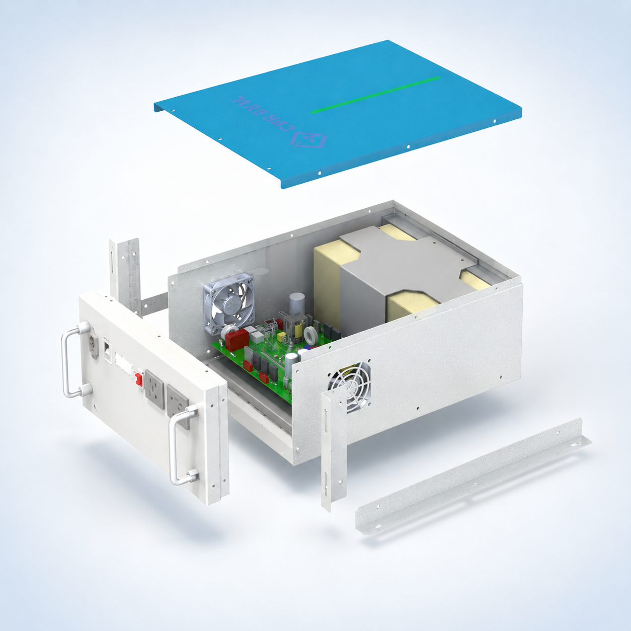 1kW Home UPS Inverter with Built-in 105Ah Lithium Battery